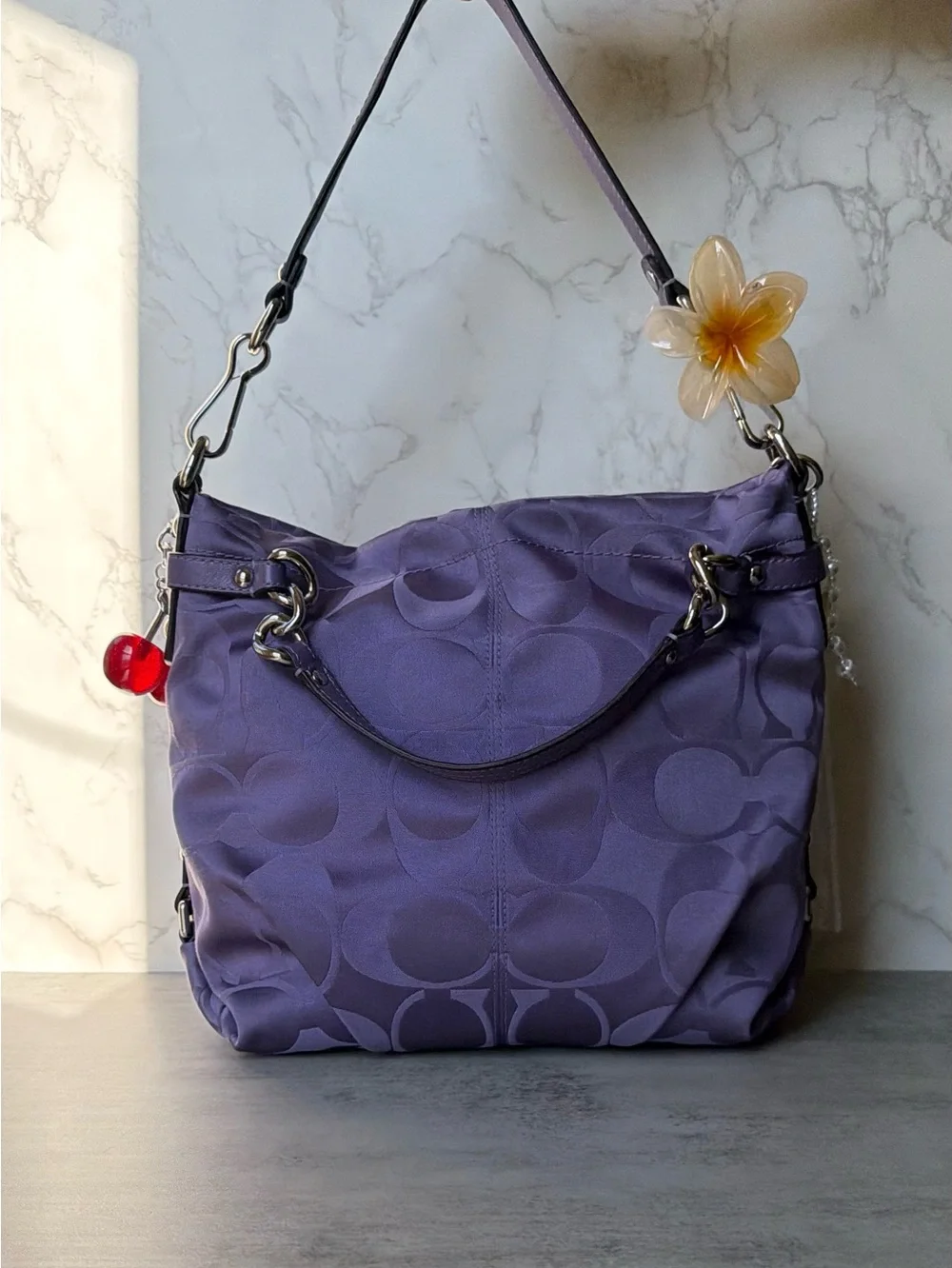 NWOT Lilac Purple Coach Carly Shoulder Bag